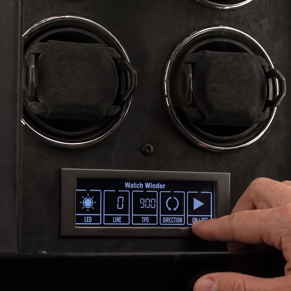 Touchdisplay zur Einstellung der Rotation